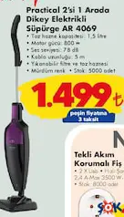 ARZUM PRACTİCAL 2İN1 ARADA DİKEY ELEKTRİKLİ SÜPÜRGE AR4069 fiyat ve kampanya bilgisi